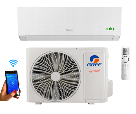 Klimatyzator ścienny Gree Clivia white 5,3kW nowość!