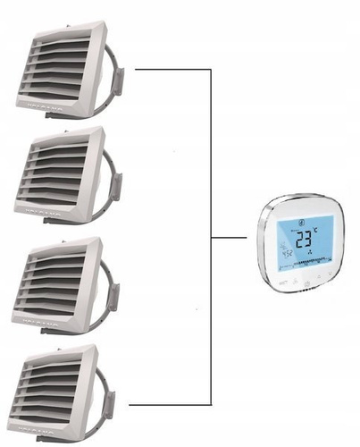Nagrzewnica wodna vr mini EC 4x20kW kaskada multi 9w1