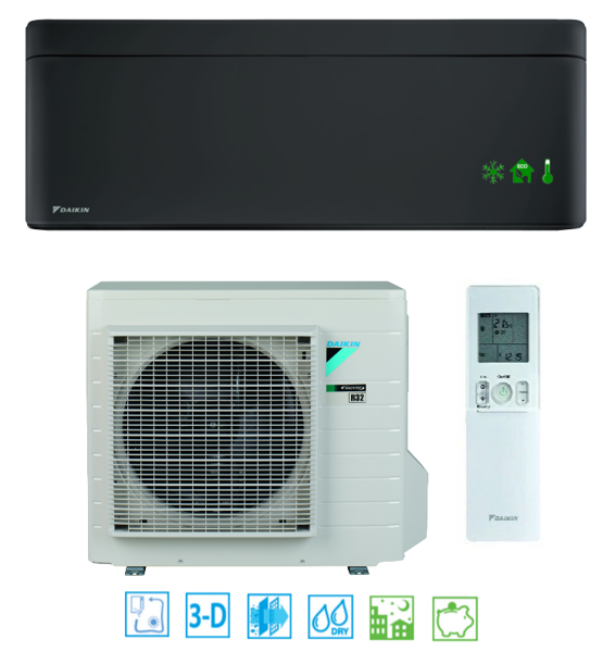 Klimatyzator ścienny DAIKIN STYLISH Czarny Mat 3,4kW 